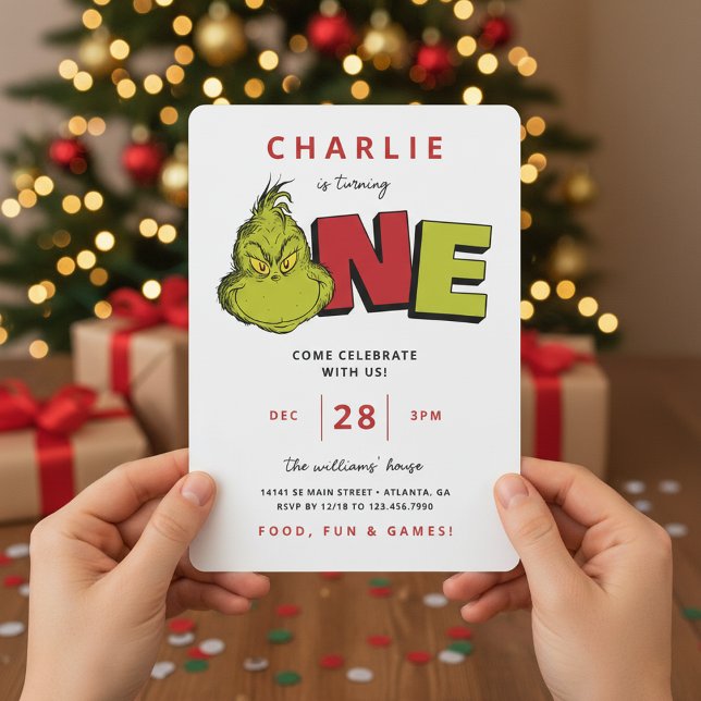 Dr. Seuss | Grinch 1º Aniversário (Criador carregado)