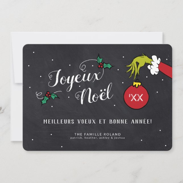 Dr. Seuss | Grinch - Feliz Natal Foto (Frente)