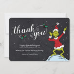 Dr. Seuss | Grinchmas Feliz Obrigado<br><div class="desc">Convide toda a sua família e amigos para o seu Feriado este ano com estes bonitos convites para o Dr. Seuss Chalkboard. Personalize adicionando todos os detalhes do seu partido.</div>