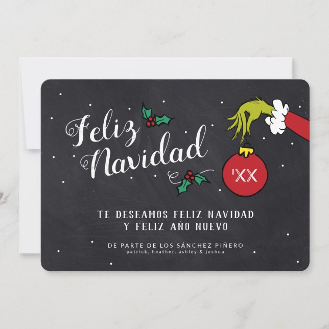 Dr. Seuss | Grpolegadas - Feliz Navidad Foto (Frente)