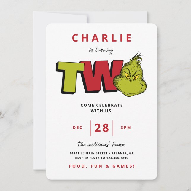 Dr. Seuss | segundo aniversário Grpolegadas (Frente)