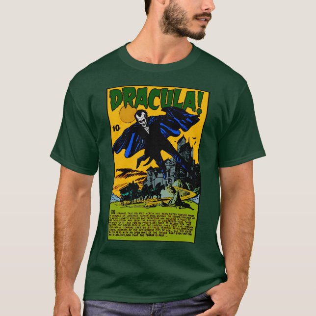 DRACULA! Camiseta de Quadrinhos de Terror  (Frente)