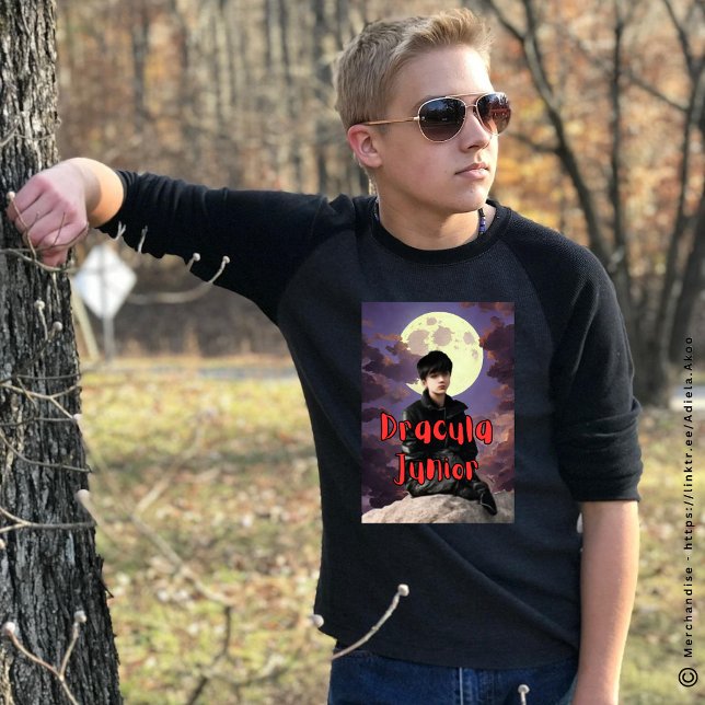 Dracula Junior - Kids T-Shirts (DJ T-shirt designed by Poet Adiela Akoo. Browse my store for more cool finds & great gift ideas now )