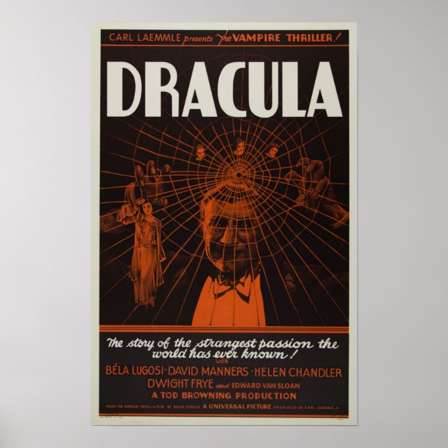 Dracula Vintage poster (Frente)