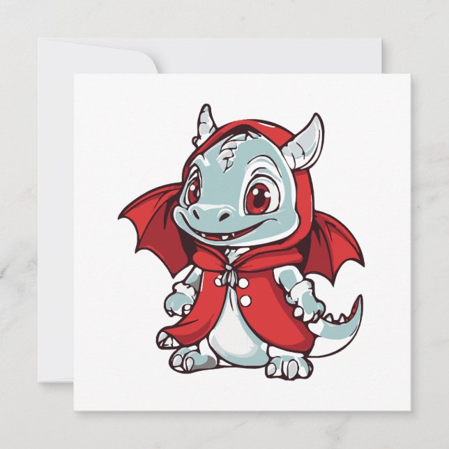 Dragão Albino em Vermelho (Frente)
