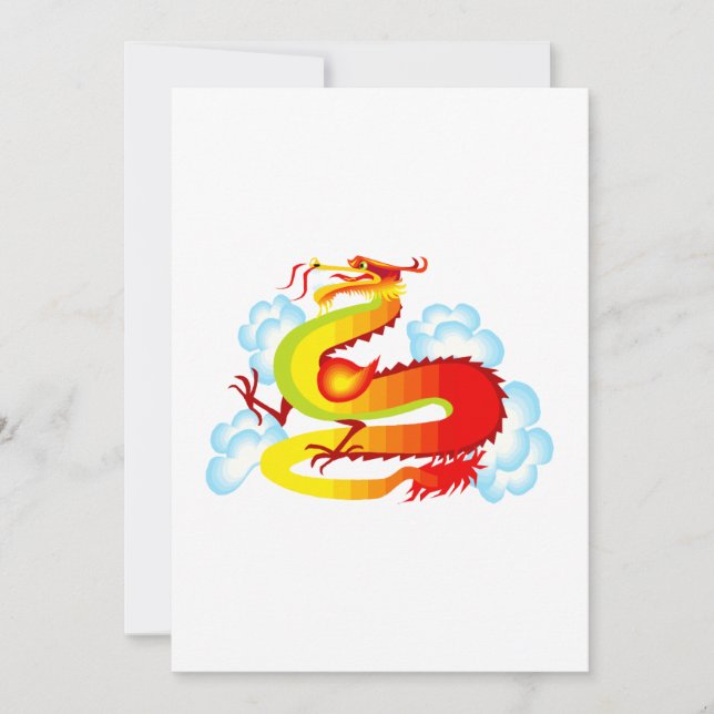 Dragão Asiático em Nuvens (Frente)