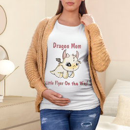 Dragão-bebê pastel amarelo vermelho Mãe T-Shirt
