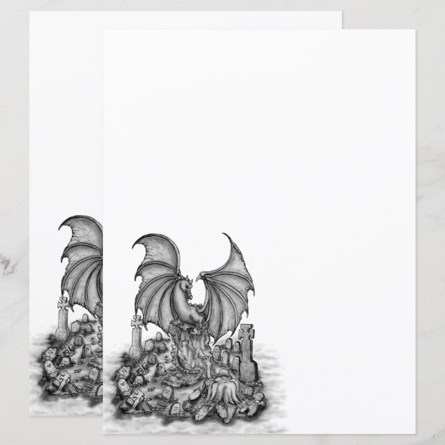 Dragão com Zombie (Frente/Verso)