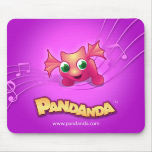 Dragão cor-de-rosa Mousepad de Pandanda