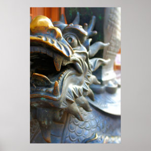 Dragão de Bronze - Xangai, China Poster