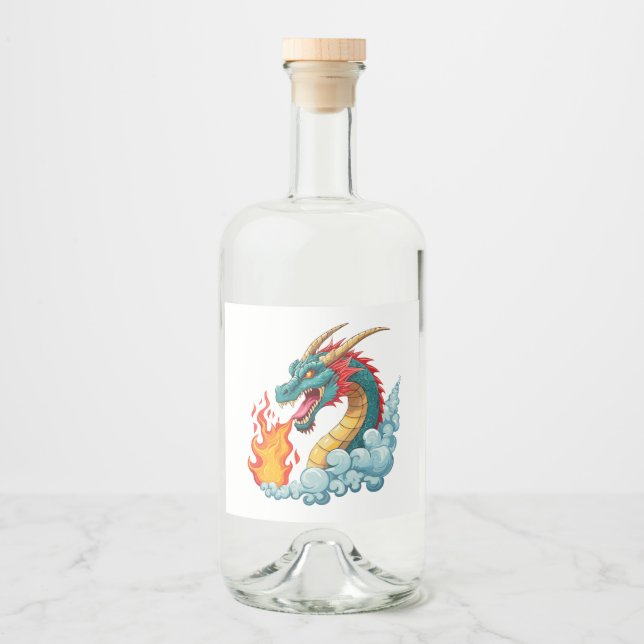 dragão de chifre azul (Frente)
