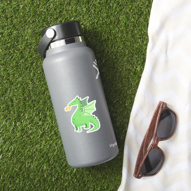 Dragão de etiquetas e adesivos (HydroFlask Insitu)