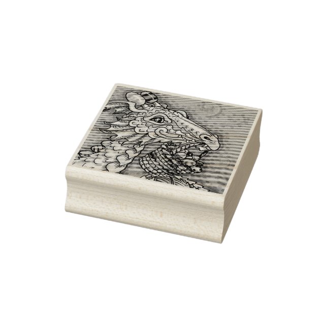 DRAGÃO DE OVOS LESTE, CARIMBO DE BORRACHA FANTASIA (Carimbo)