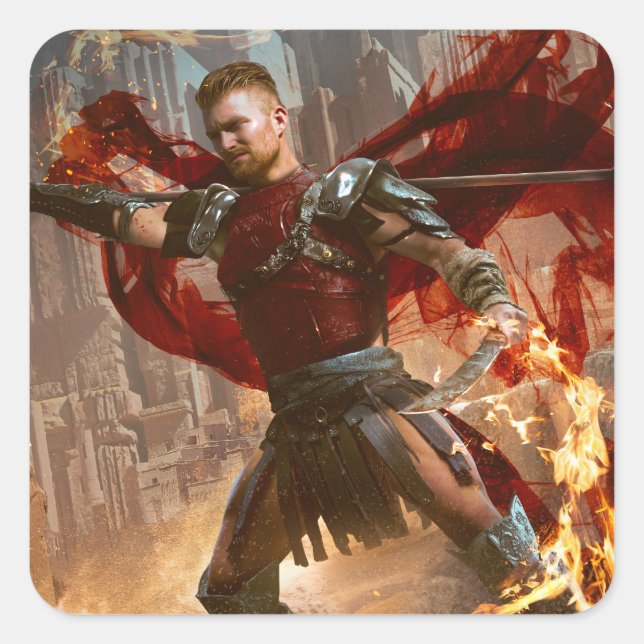 Dragão do adesivo de arte de fantasia do deserto (Frente)