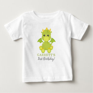 Dragão do Whimsical First Birthday Baby T-Shirt