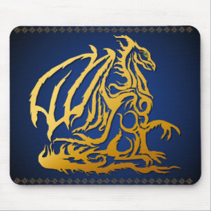 Dragão Dourado Mousepad