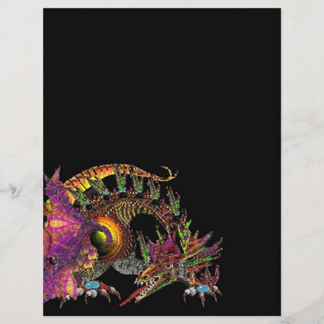 DRAGÃO / DRAGÃO DE OURO FANTASIA EM ROXO E PRETO (Frente)