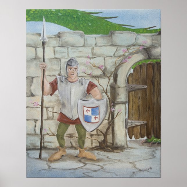 Dragão e Poster de Cavaleiro (Frente)