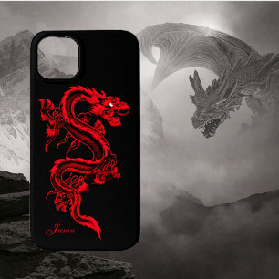 Dragão Estilo Chinês Vermelho