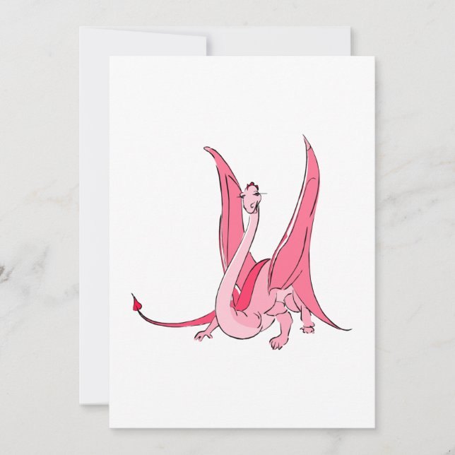 Dragão Fantástico Rosa bonito (Frente)