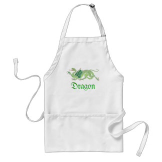 Dragão heráldico (verde) - avental #2