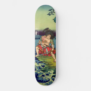 Dragão Japonês Tattoo Samurai Warrior Skateboard