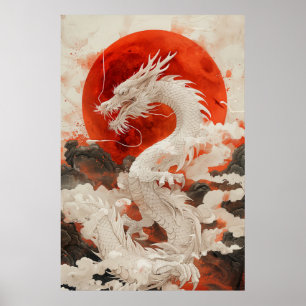 Dragão Japonês Ukiyo-e – Poster de Poder Mítico