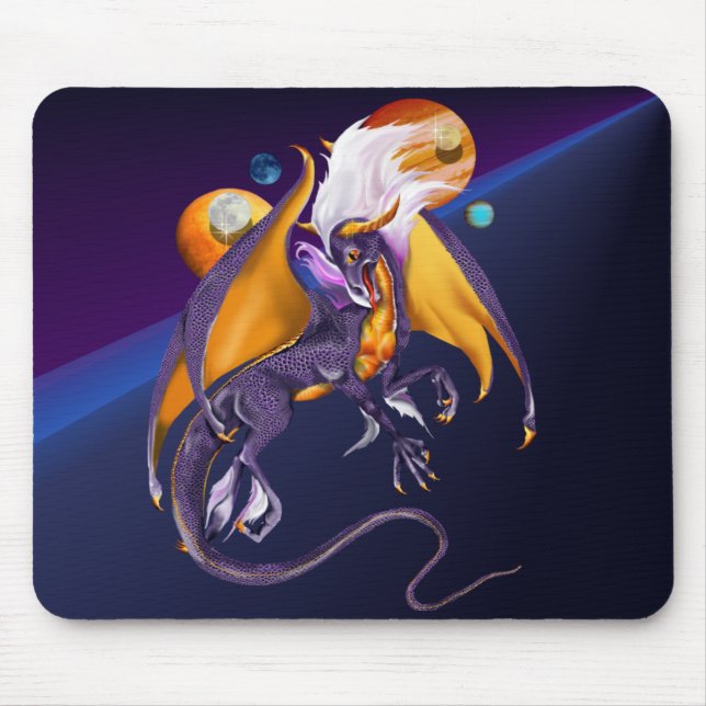 Dragão Mousepad da lavanda (Frente)