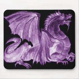 Dragão Mousepad roxo mestre