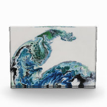 Dragão nas Ondas – Bloco de Fotos Abstratas do Oce