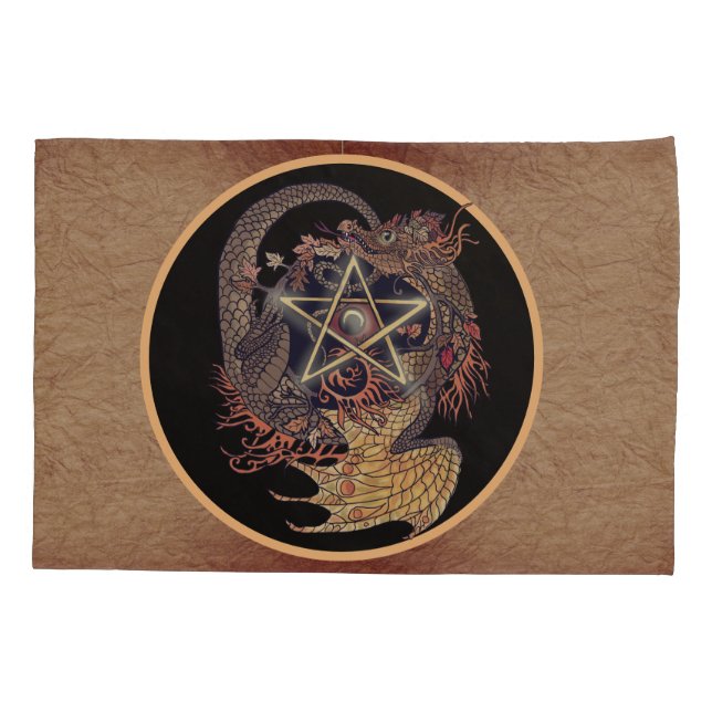 Dragão Pentáculo Art Nouveau (Verso)