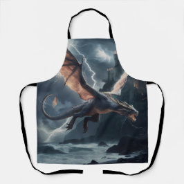 Dragão sobre o castelo.