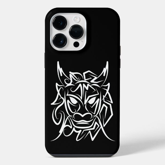 Dragão Tribal Negro e Branco (Verso)
