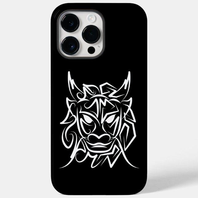 Dragão Tribal Negro e Branco (Verso)