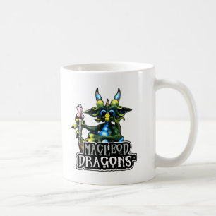 Dragão verde 11oz do tesouro da DM. Caneca