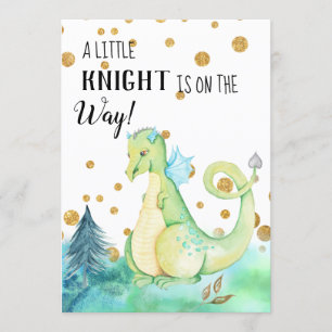 *~* Dragão Verde - Convite para Chá de fraldas B