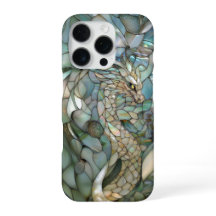 Dragão Verde Faux Vidro Mantido