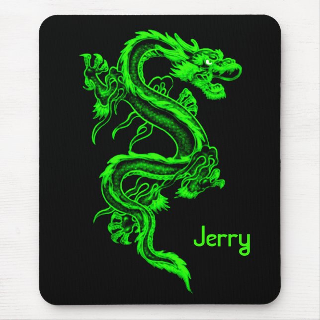 Dragão verde Mousepad (Frente)