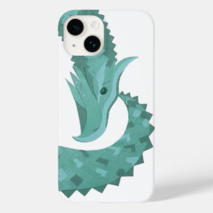 Dragão verde-sábado em branco