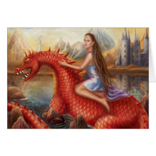 Dragão vermelho cartão