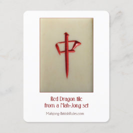 Dragão vermelho - cartão explicativo