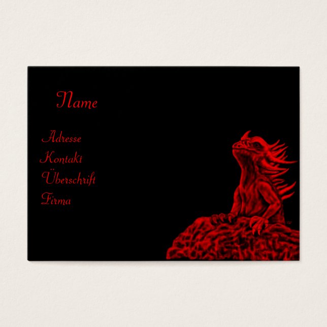 Dragão vermelho pequeno (Frente)