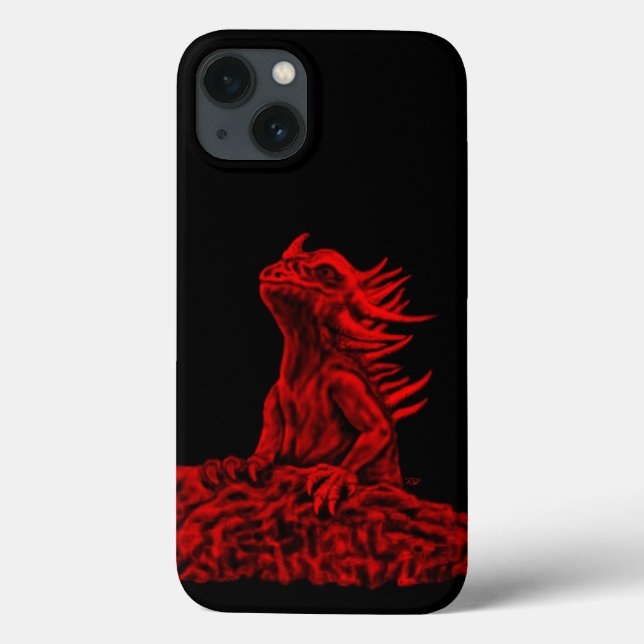 Dragão vermelho pequeno (Verso)