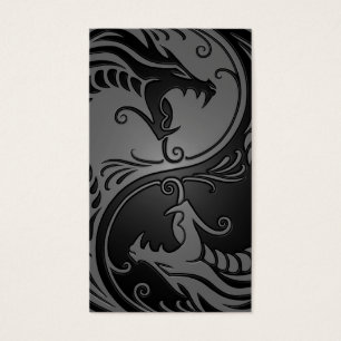 Dragões cinzentos e pretos de Yin Yang