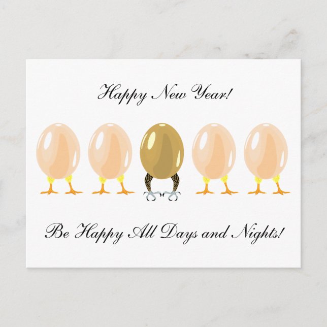 dragões e galinhas Cartão Postal Personalizado (Frente)