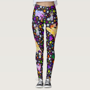 Dragões e Monstros com Leggings de Arte de Michea