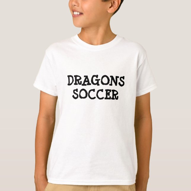 DRAGÕES, T-SHIRT DO BRANCO DO FUTEBOL (Frente)
