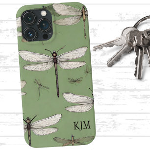 Dragões Vintage em Monograma Verde Sage