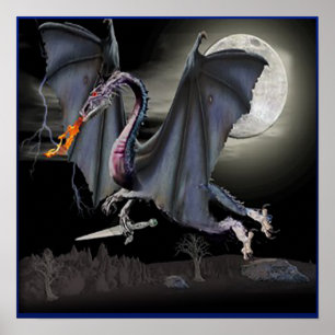 Dragon art poster
