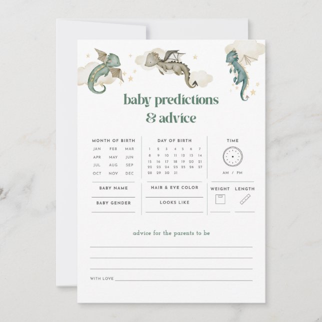 Dragon Baby Predictions & Advice Game (Frente)